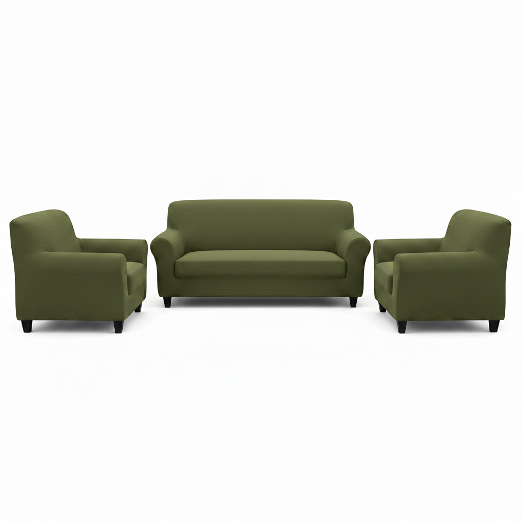 Olive Green 7 Seater Sofa Cover