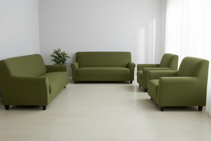 Olive Green Sofa Set Cover