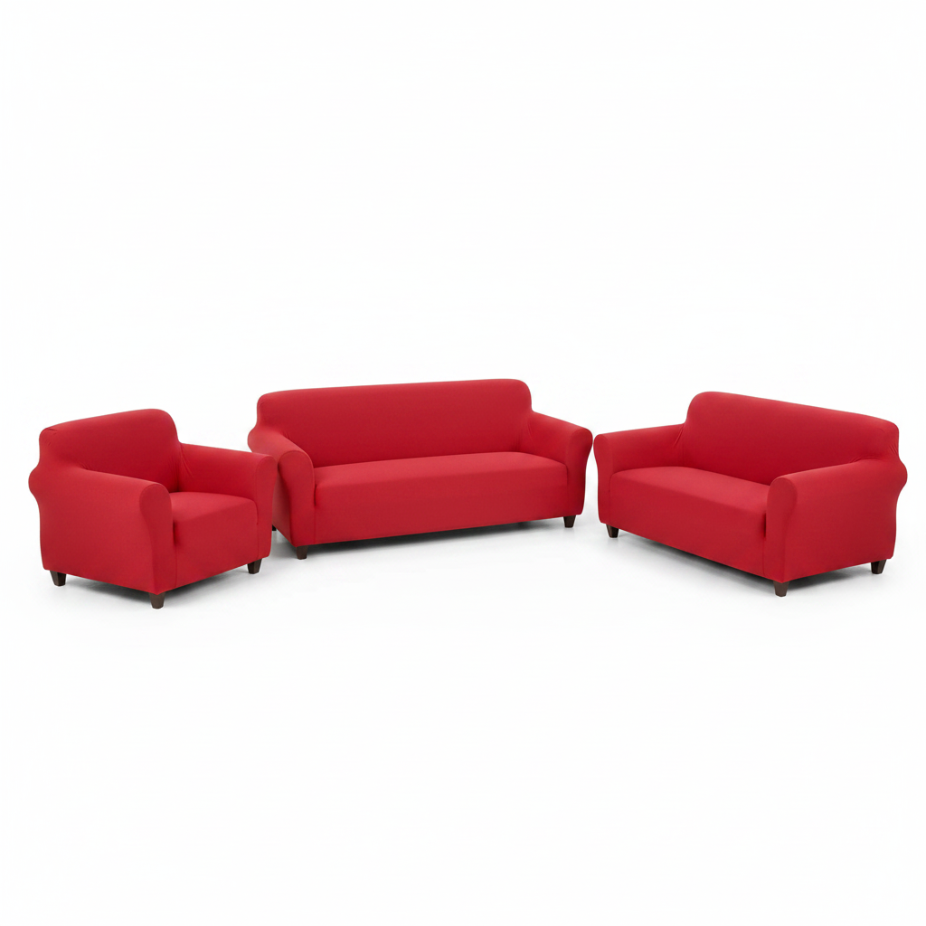 Red 7 Seater Sofa Cover