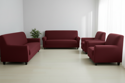 Maroon Sofa Set Cover