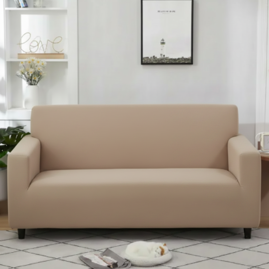 Light Brown 5 Seater Sofa Cover