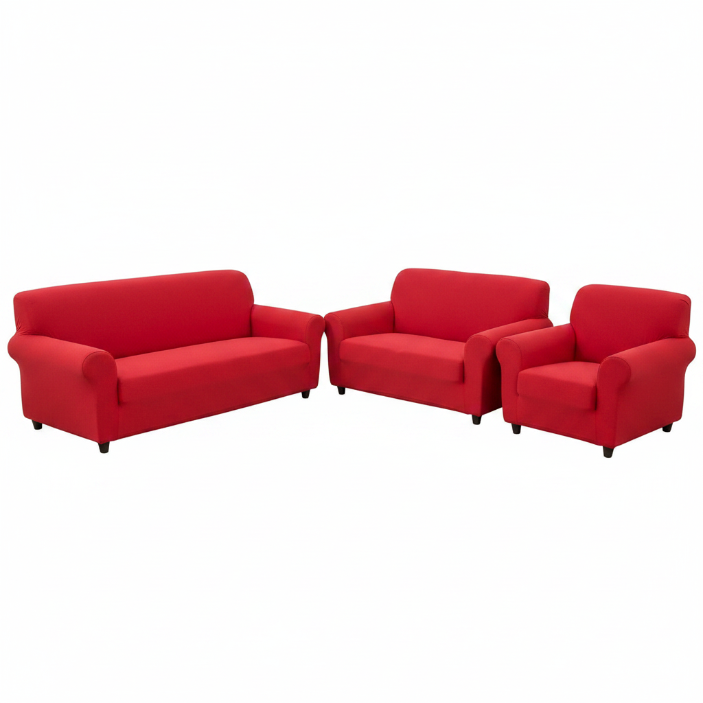 Red 6 Seater Sofa Cover