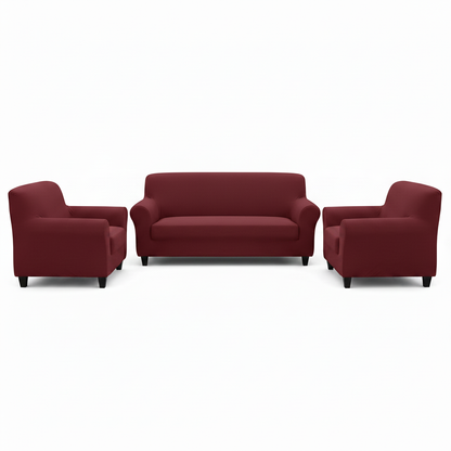 Maroon 7 Seater Sofa Cover
