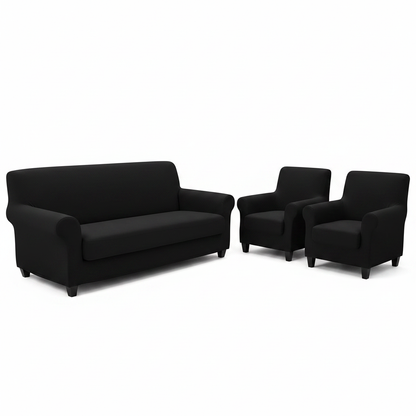 Black 5 Seater Sofa Cover