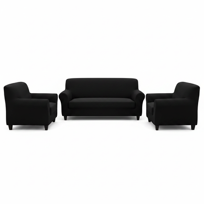 Black 7 Seater Sofa Cover