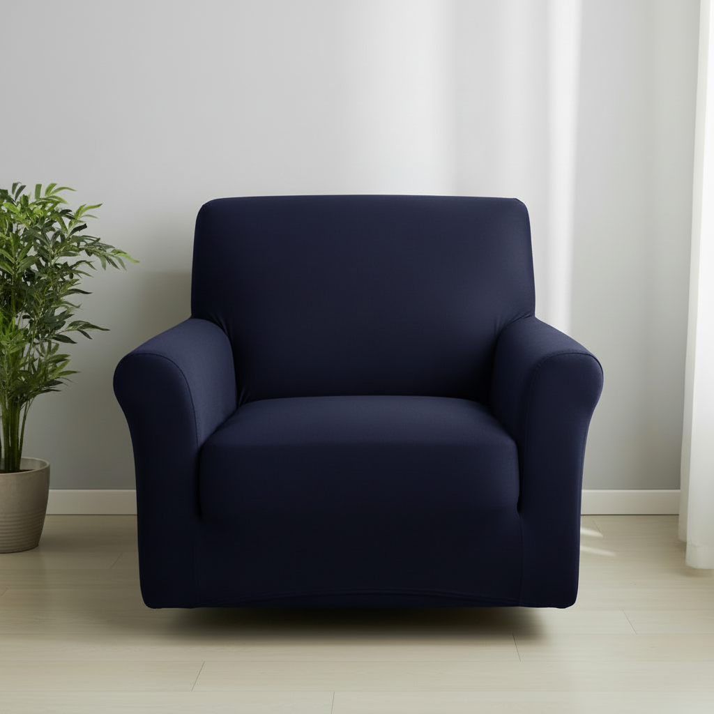 Navy Blue 3 Seater Sofa Cover