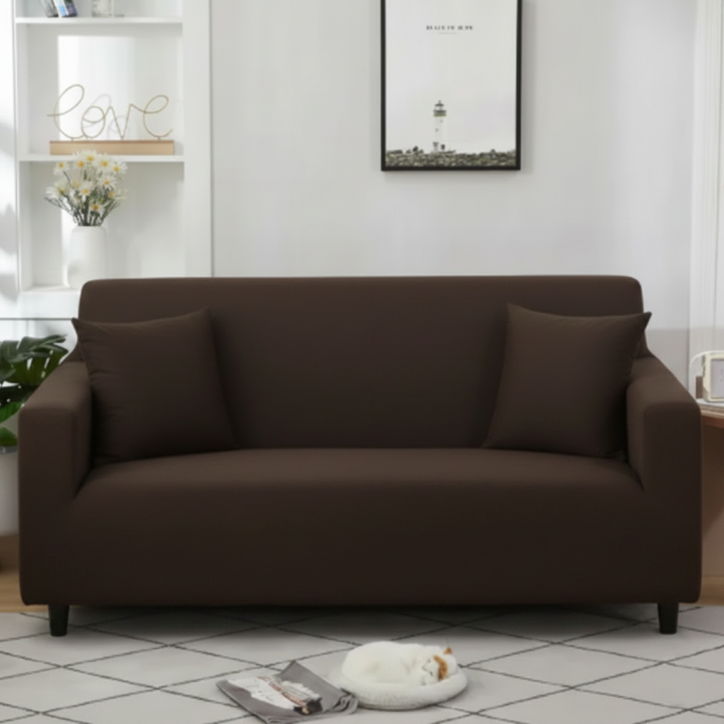 Dark Brown 5 Seater Sofa Cover