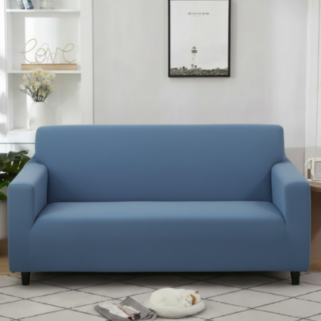 Blue 5 Seater Sofa Cover