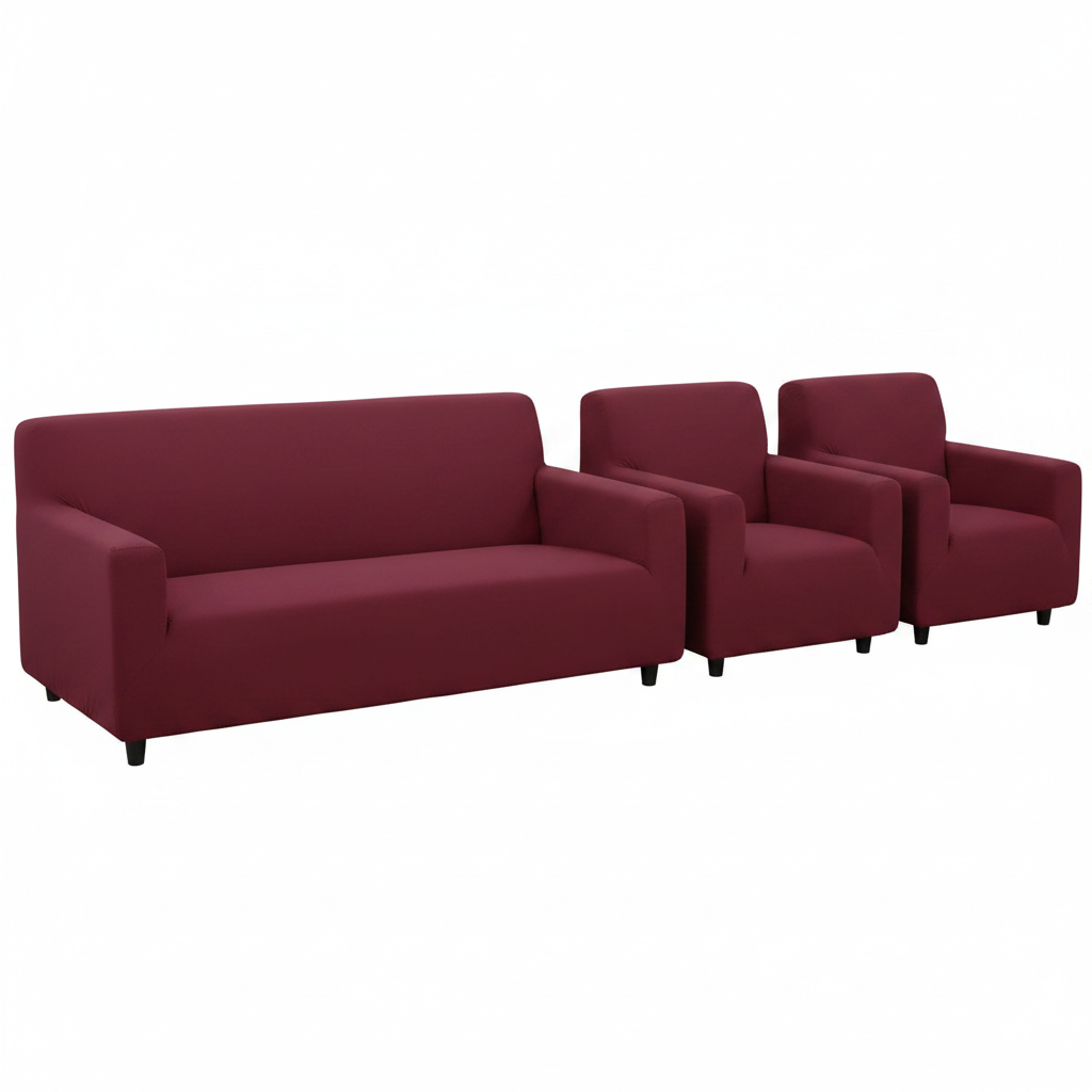 Maroon 5 Seater Sofa Cover