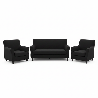 Black 6 Seater Sofa Cover