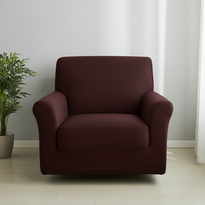 Maroon 2 Seater Sofa Cover
