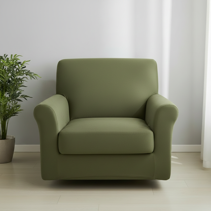 Olive Green 2 Seater Sofa Cover
