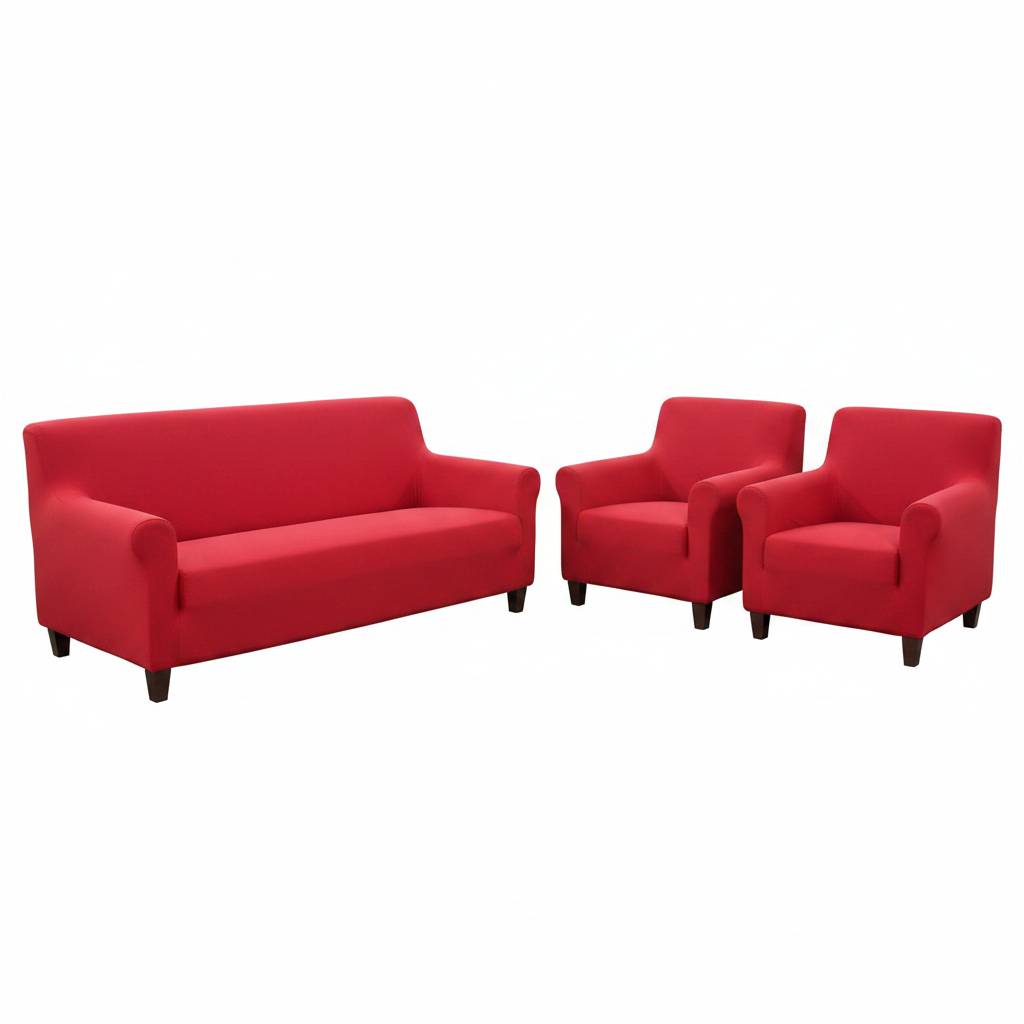 Red 5 Seater Sofa Cover