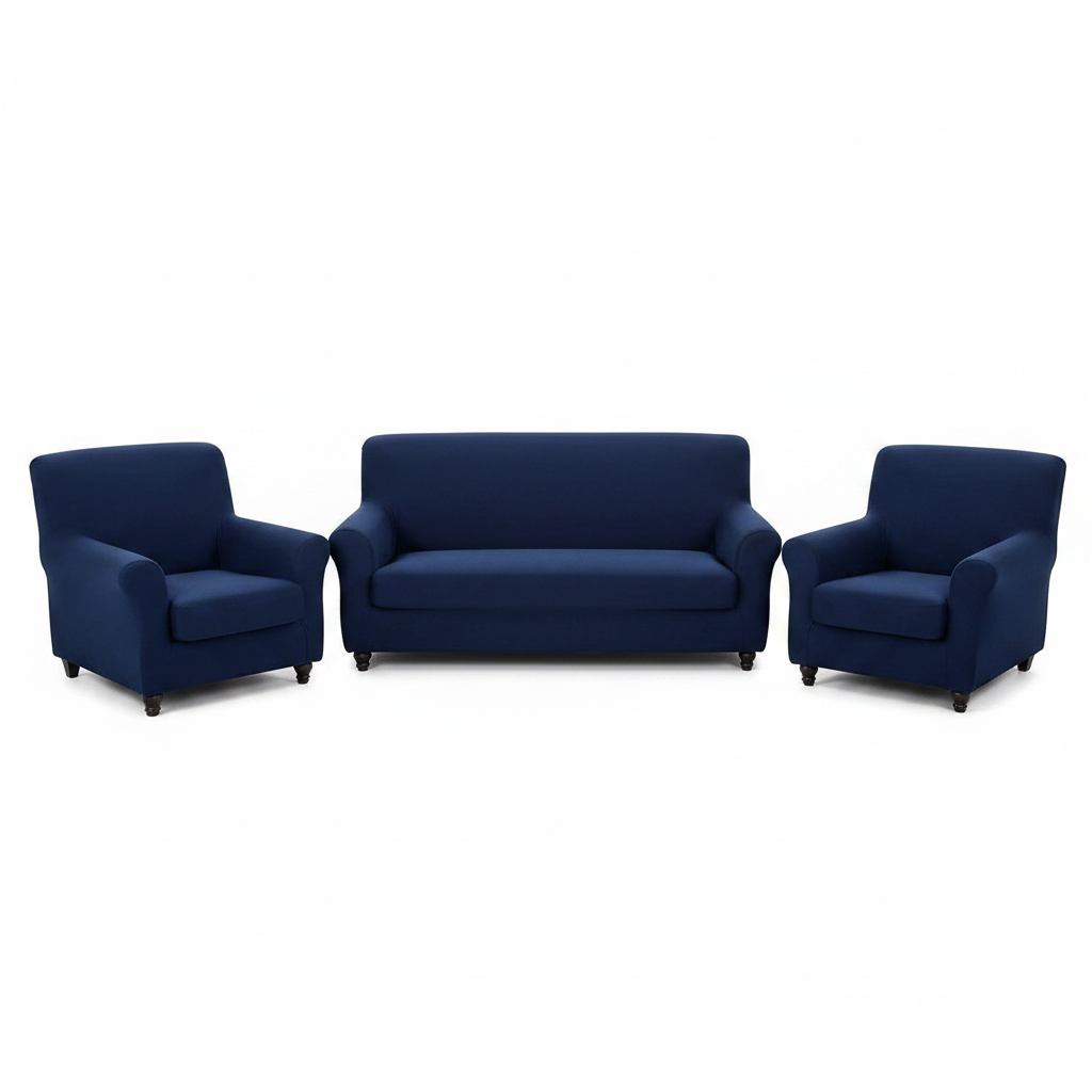 Navy Blue 6 Seater Sofa Cover